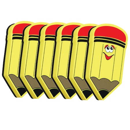 Ashley Productions Magnetic Whiteboard Eraser, Pencil, PK6 10014